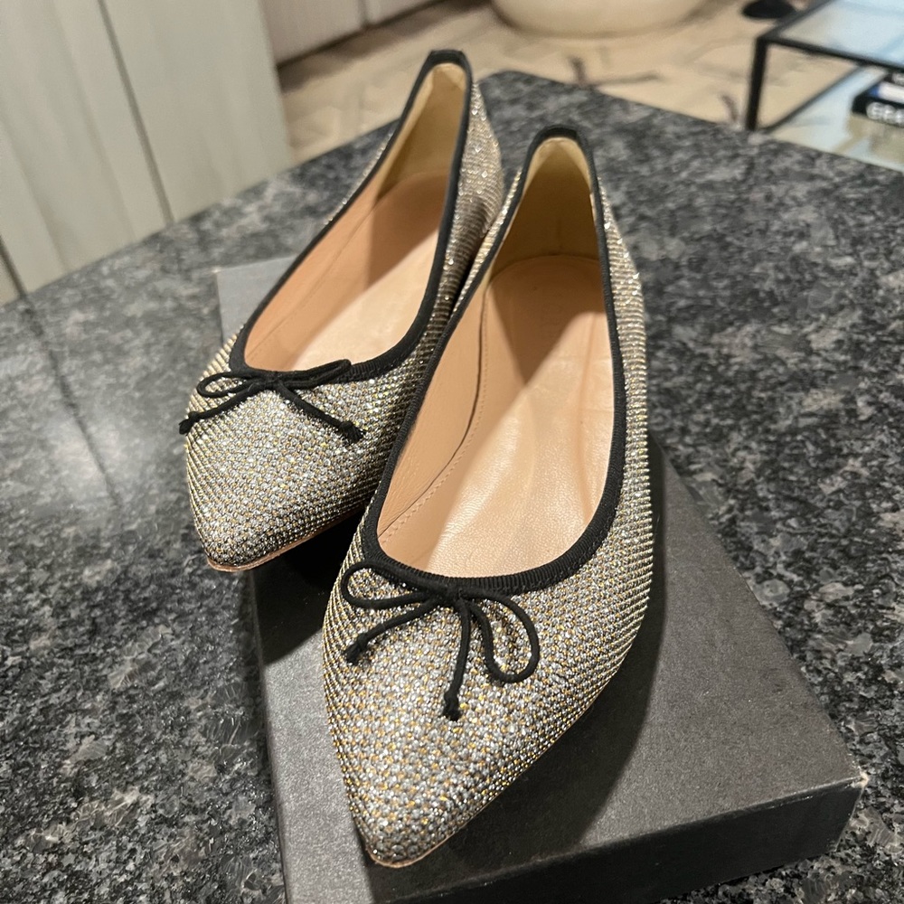 J.Crew Gemma Glitter Flats
